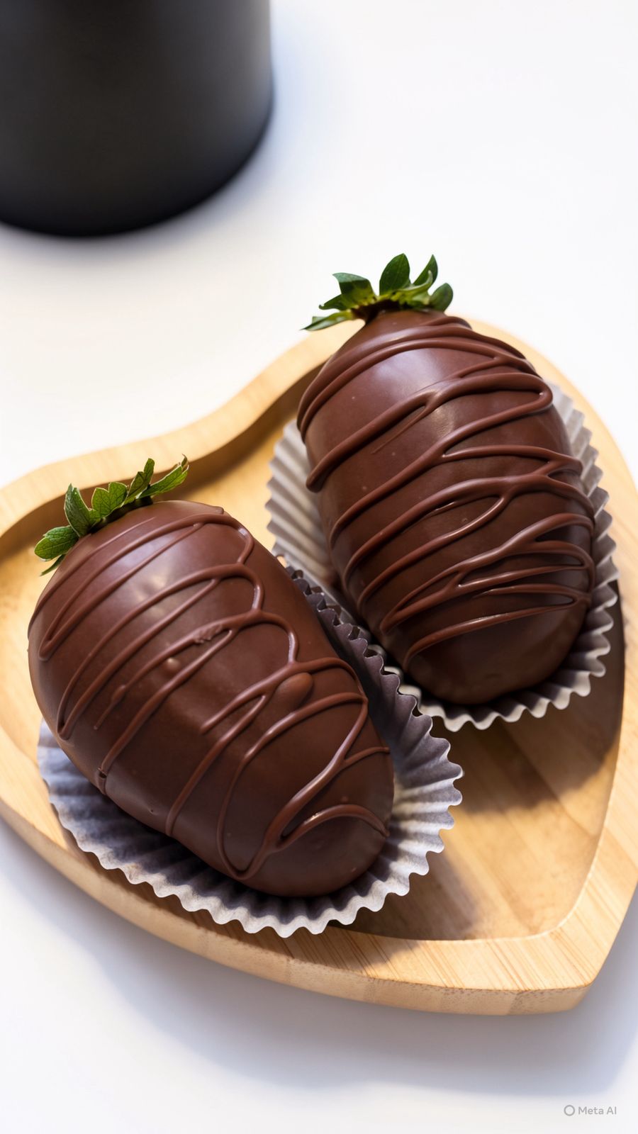 Morango coberto com chocolate belga